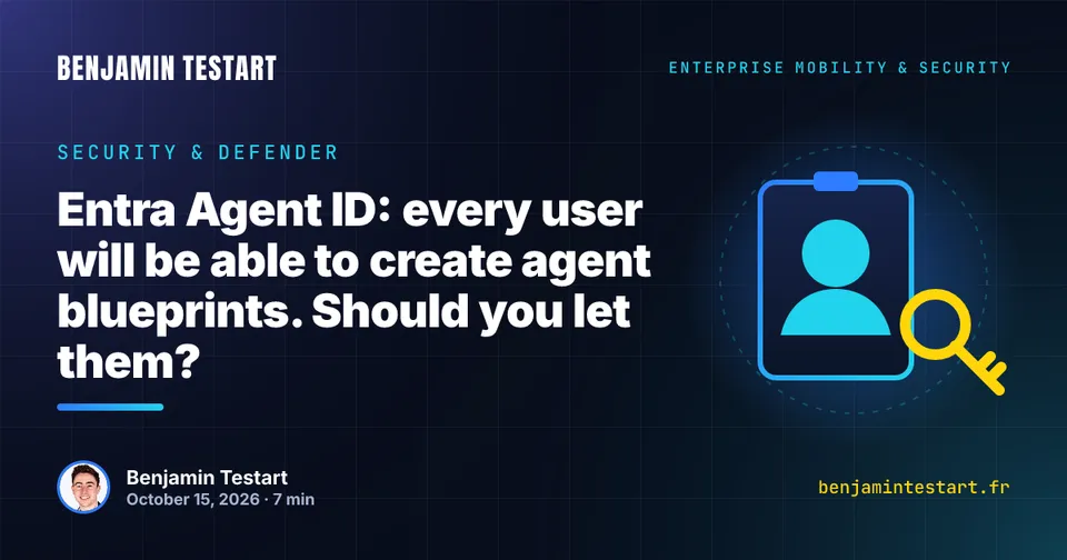 Identity badge and key: users will be able to create agent blueprints in Microsoft Entra