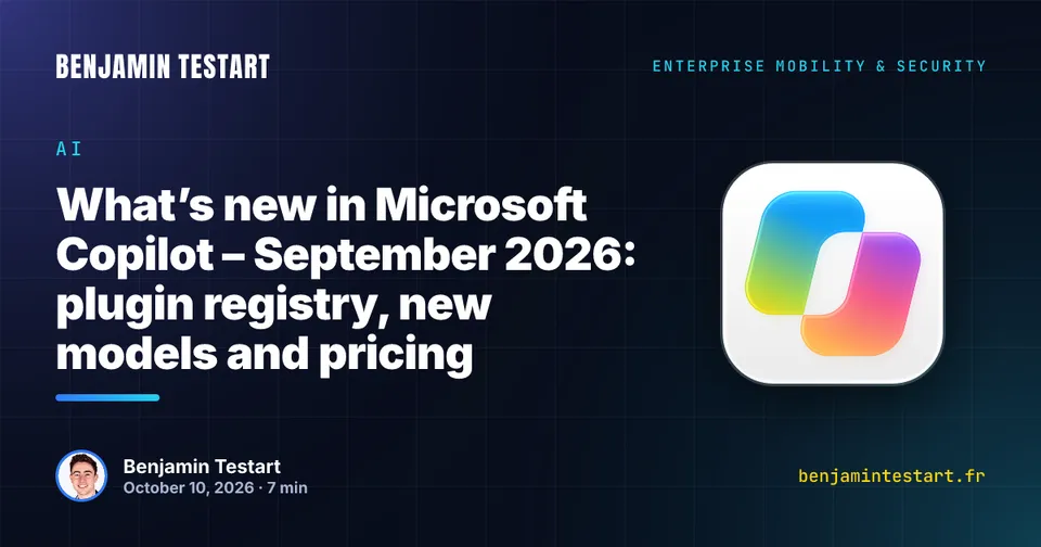 What’s new in Microsoft Copilot for September 2026: plugin registry, new AI models and pricing changes