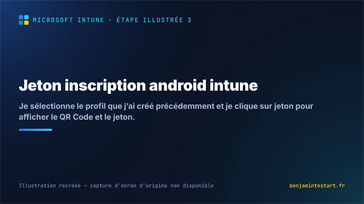 Jeton inscription android intune