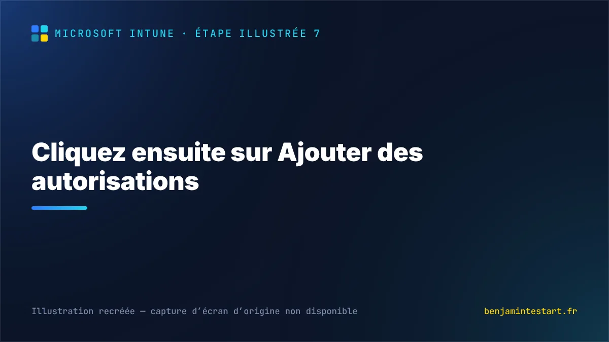 Cliquez ensuite sur Ajouter des autorisations