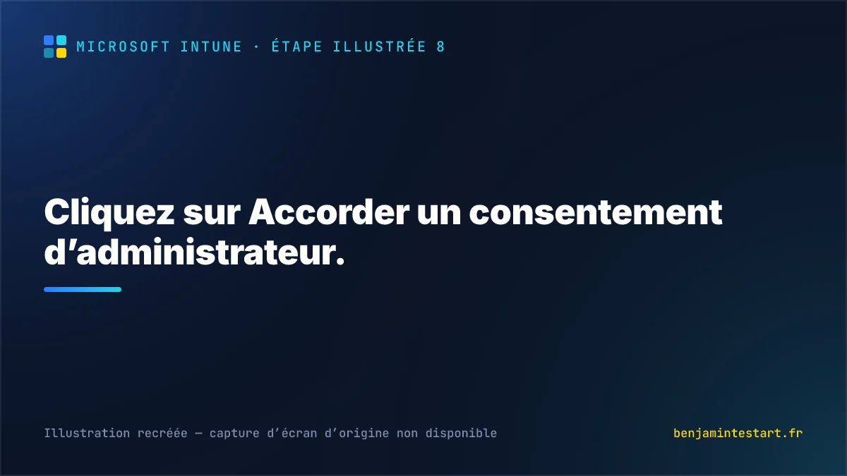 Cliquez sur Accorder un consentement d’administrateur.