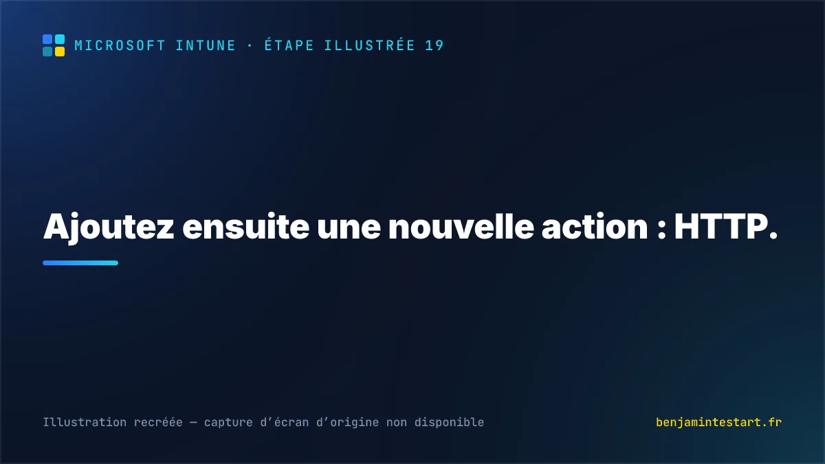 Ajoutez ensuite une nouvelle action : HTTP.