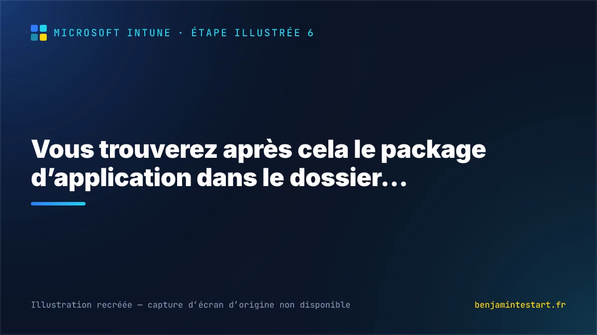 Vous trouverez après cela le package d’application dans le dossier…