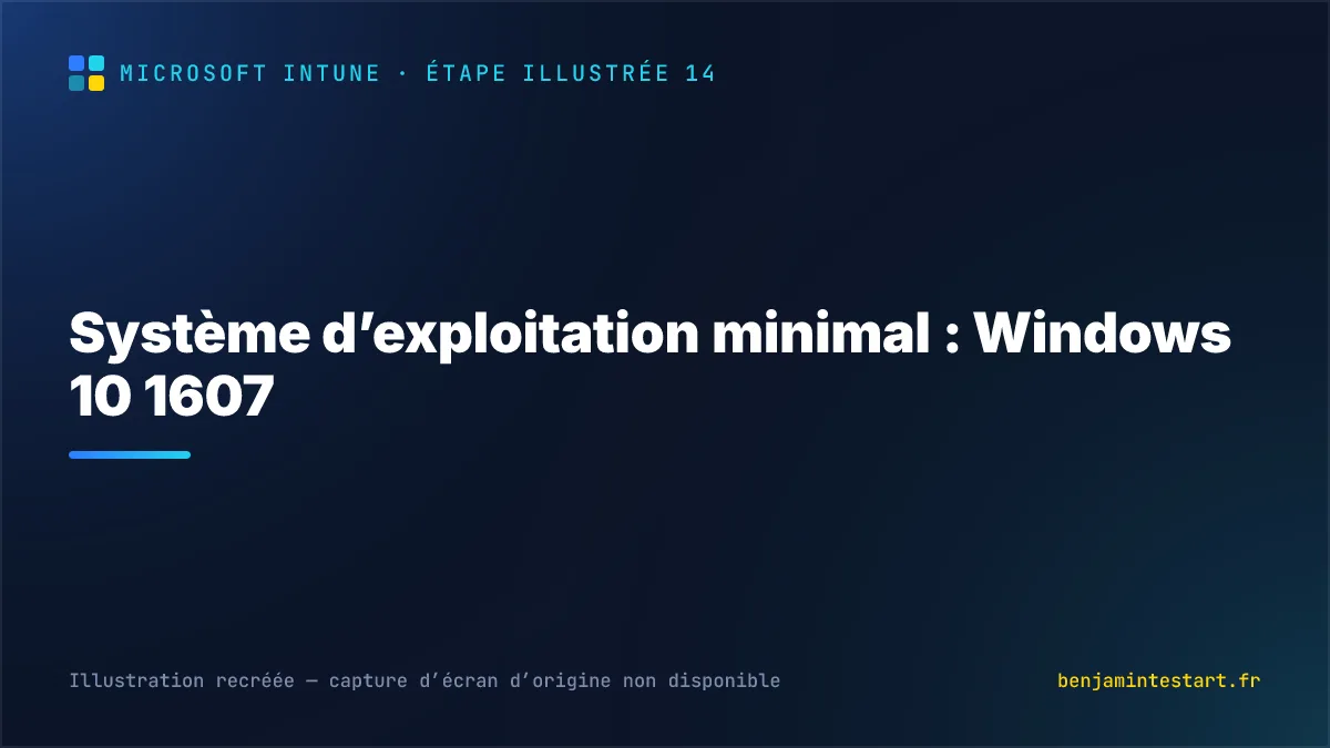 Système d’exploitation minimal : Windows 10 1607