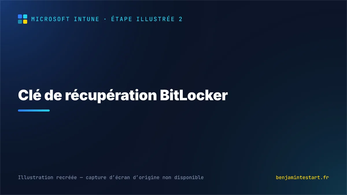 Clé de récupération BitLocker
